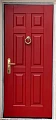 Красная дверь ВПД-62 для дачи - фото № 1