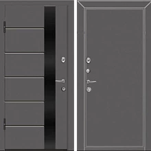 Входная дверь с шумоизоляцией серого цвета ВДШ-107