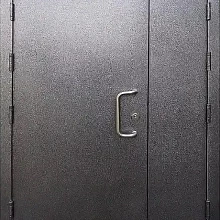 Металлическая дверь в подъезд черного цвета МДП-525