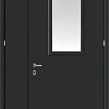 Противопожарная дверь черного цвета ПД-418