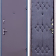 Металлическая дверь с искусственной кожей ДМ-10