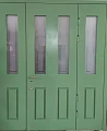 Двустворчатая дверь ВПД-48 с фрамугой и стеклом - фото № 1