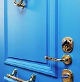 Голубая элитная дверь ВПД-85 для дома - фото № 2