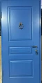 Синяя дверь ВПД-124 с МДФ в квартиру - фото № 1