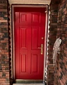 Красная дверь ВПД-62 для дачи - фото № 2