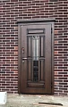 Дверь для дома ВПД-53 со стеклом и ковкой - фото № 2