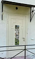 Светлая дверь ВПД-120 со стеклом и ковкой - фото № 1