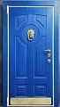Голубая одностворчатая дверь ВПД-86 для дома - фото № 1