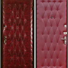 Дверь железная с искусственной кожей ДМ-14