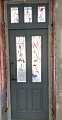 Дверь входная ВПД-125 с фрамугой и витражами - фото № 3