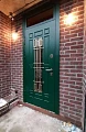 Зеленая дверь ВПД-82 с верхней фрамугой - фото № 3