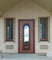 Дверь ВПД-74 с МДФ, стеклом и ковкой - фото № 3