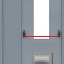 Противопожарная дверь полуторная с вентиляцией ПД-419
