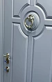 Серо-голубая дверь ВПД-45 для частного дома - фото № 3