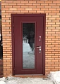 Красная дверь со стеклом ВПД-92 для дома - фото № 2