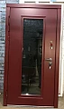 Красная дверь со стеклом ВПД-92 для дома - фото № 3
