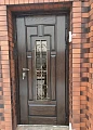 Дверь из массива со стеклом и элементами ковки ВПД-2 - фото № 3