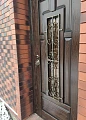 Дверь из массива со стеклом и элементами ковки ВПД-2 - фото № 2