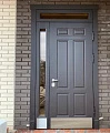 Дверь с отделкой МДФ и фрамугой ВДП-37 - фото № 1