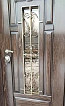 Дверь из массива со стеклом и элементами ковки ВПД-2 - фото № 1