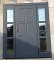 Дверь с терморазрывом нестандартного размера со стеклом для дома ВДП-9 - фото № 1