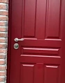 Красная дверь ВПД-130 в квартиру - фото № 2