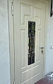 Светлая дверь ВПД-120 со стеклом и ковкой - фото № 3