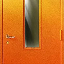 Противопожарная дверь с прямоугольным окном ПД-416