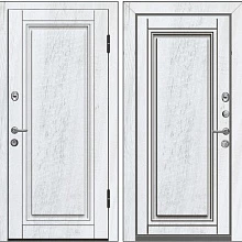 Входная дверь с шумоизоляцией с серой МДФ отделкой ВДШ-113