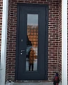 Черная дверь со стеклом ВПД-94 - фото № 1