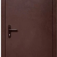Противопожарная дверь однопольная коричневого цвета ПД-420