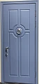 Серо-голубая дверь ВПД-45 для частного дома - фото № 1