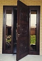 Дверь уличная нестандартного размера с терморазрывом  со стеклом для коттеджа ВДП-11 - фото № 2