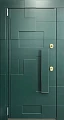Зеленая дверь в дом ВПД-107 - фото № 1