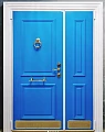 Голубая элитная дверь ВПД-85 для дома - фото № 1